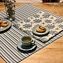 Abrosz és sál TOSCANA VALERY MULTI STRIPE kék