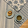 Abrosz és sál TOSCANA VALERY MULTI STRIPE kék