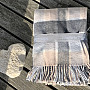 Takaró CHECK LIGHT PINK GREY