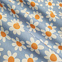 Dekoratív anyag DAISIES BLUE