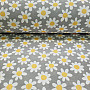Dekoratív szövet DAISIES GREY