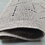 Szőnyegbouclé FLOORLUX 20008 vonalak ezüst-fekete