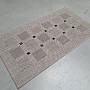 Szőnyegbouclé FLOORLUX 20079/04 pöttyös ezüst -fekete