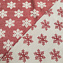 Luxus dekoratív anyag FLAKES RED