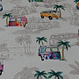 Dekoratív szövet FLORIDA SURF LIFE digitális