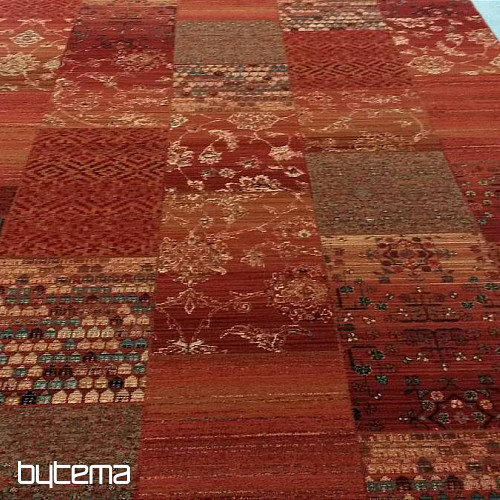 Luxus gyapjúszőnyegek ROYAL PATCHWORK piros