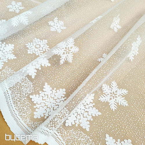 KARÁCSONYI jacquard függöny PELYHEK II