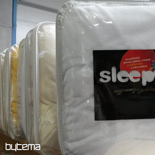 Mikro flanel lepedő SLEEP WELL sötétkék
