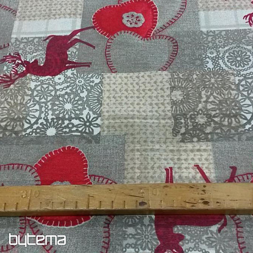 Karácsonyi dekoratív szövet TRICOT