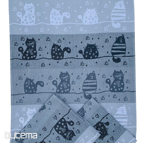 Törölközők MACSKÁK A TETŐN szürke