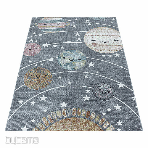 Luxus gyerek darab szőnyeg FUNNY space szürke
