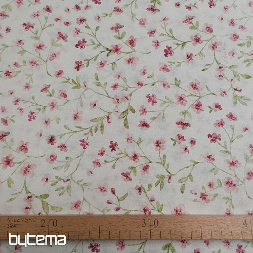 Mini sakura rózsaszín pamutszövet