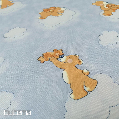 Dekoratív szövet BLUE TEDDY