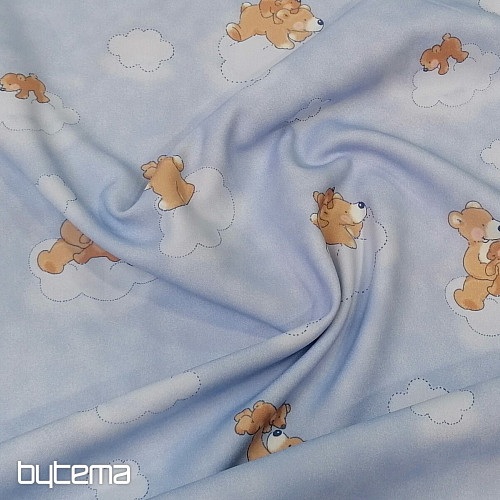 Dekoratív szövet BLUE TEDDY