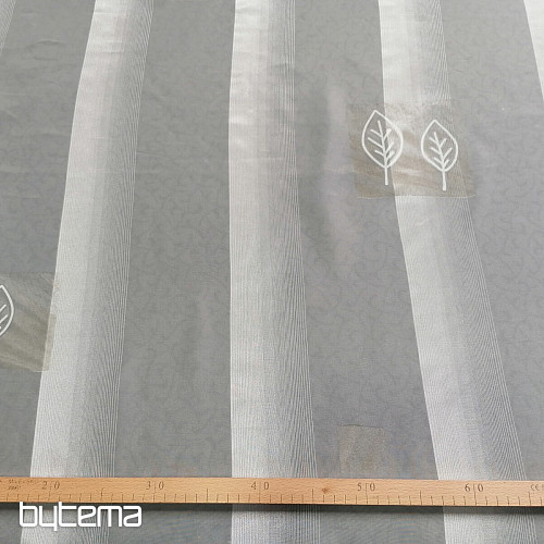 Voile függöny krém szirmok bézs - 731/300