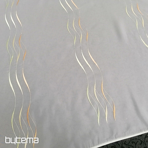 Kész függöny Gerster Stripes narancs-zöld 310x175 cm