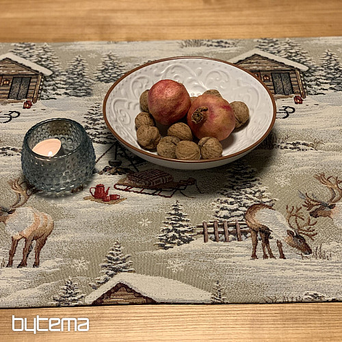 Gobelin terítő, sál TÉLI TÁJ MINDEN