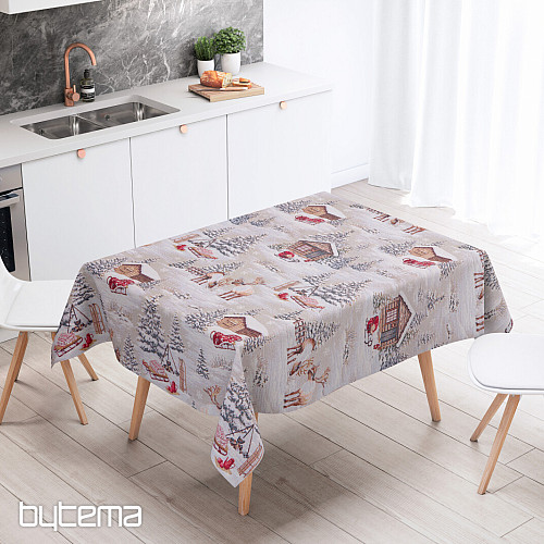 Gobelin terítő, sál TÉLI TÁJ MINDEN