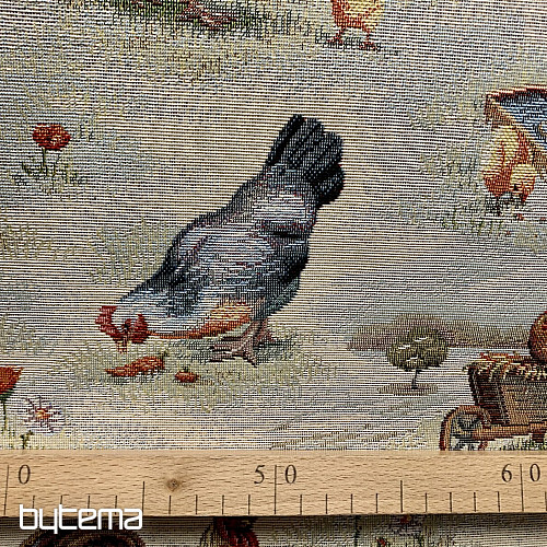 BACKYARD HEN gobelinszövet