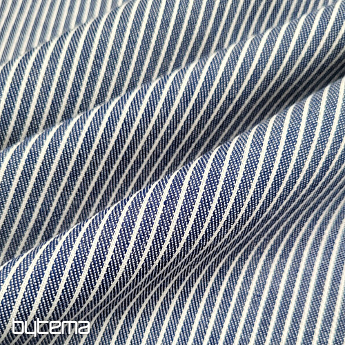 Dekoráció. szövet NAVY BLUE STRIPE