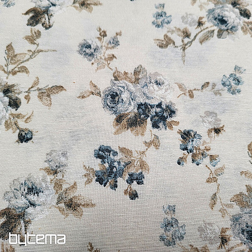 Dekoratív szövet BLUE ROSE ALISA