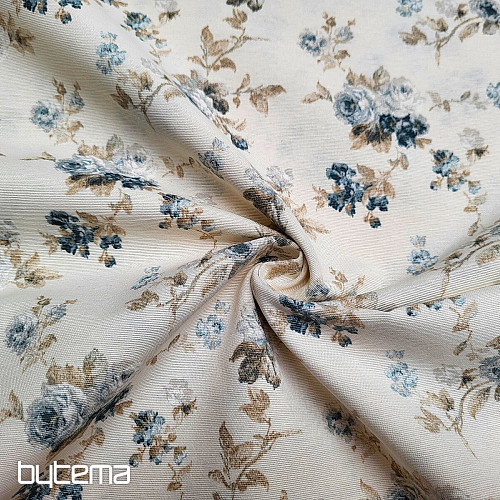 Dekoratív szövet BLUE ROSE ALISA