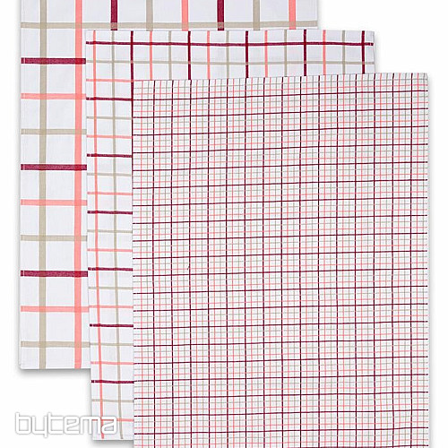Jacquard konyharuhák SALMON CHECK MIX