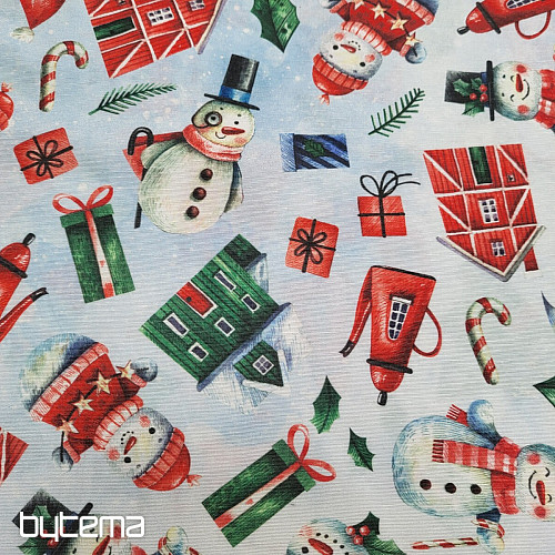 Dekoratív szövet MR SNOWMAN