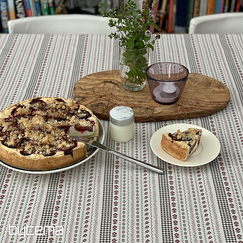 Abrosz és kendő TOSCANA VALERY RIGA BORDON STRIPE