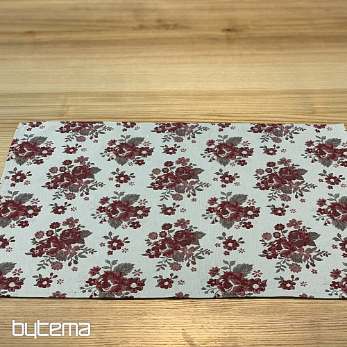 Abrosz és kendő TOSCANA VALERY FLOWER BORDO