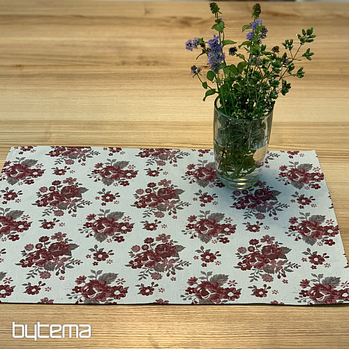 Abrosz és kendő TOSCANA VALERY FLOWER BORDO