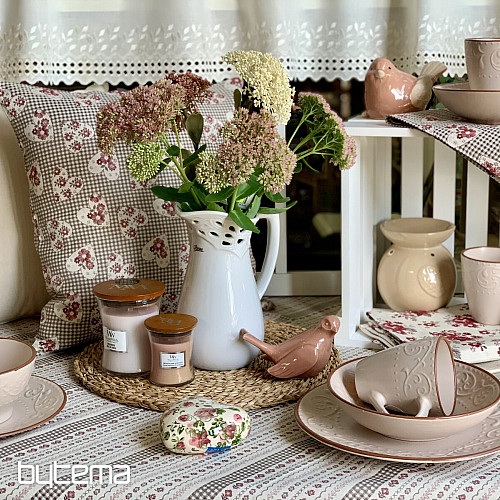 Abrosz és kendő TOSCANA VALERY FLOWER BORDO