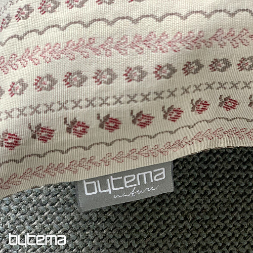 Párnahuzat TOSCANA RIGA STRIPE bordó