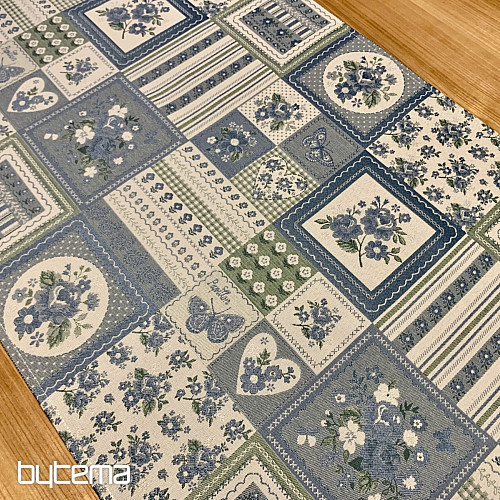 Abrosz és kendő TOSCANA VALERY PATCHWORK kék