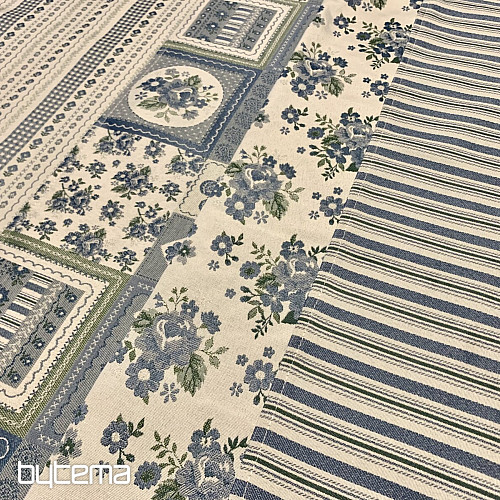 Abrosz és sál TOSCANA VALERY MULTI STRIPE kék