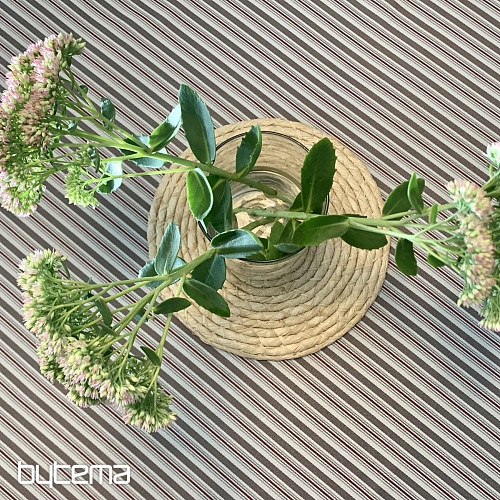 Abrosz és sál TOSCANA VALERY MULTI STRIPE bordó