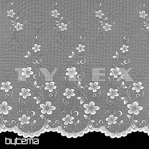 Jacquard függöny A3466 VIRÁGOS VIRÁGOK fehér