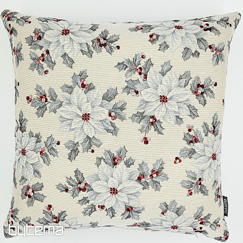 Karácsonyi kárpitborító KARÁCSONYI CSILLAG ezüst