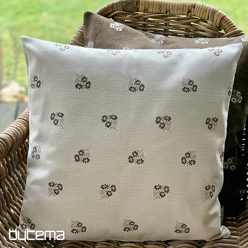 Dekoratív burkolat ALPESI VIRÁGOK jacquard BARNA
