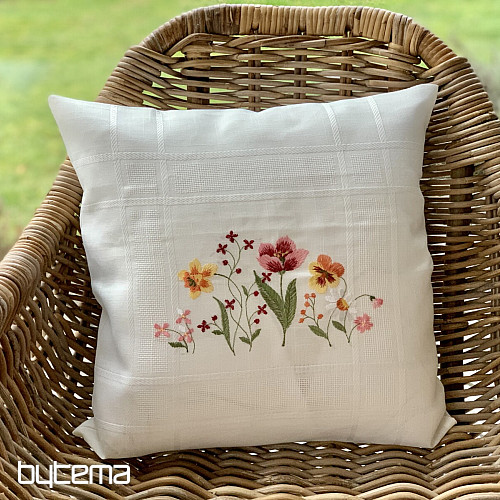 Hímzett párnahuzat FLORI DE GRADINA