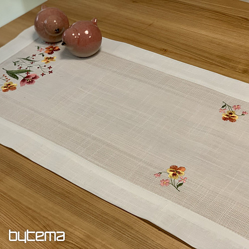 Hímzett terítő és kendő KERTI VIRÁGOK