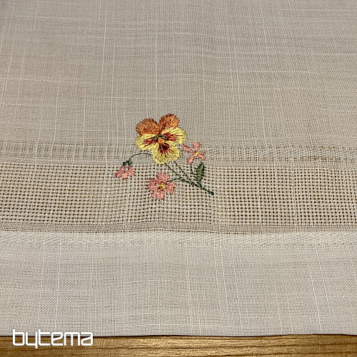 Hímzett terítő és kendő KERTI VIRÁGOK