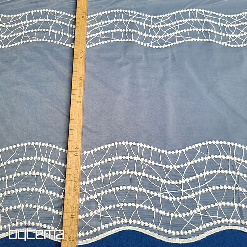 Ólomüveg függöny GERSTER 11590/001 fehér