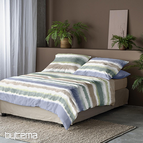 IRISETTE luxus pamut szatén BLANCA kék