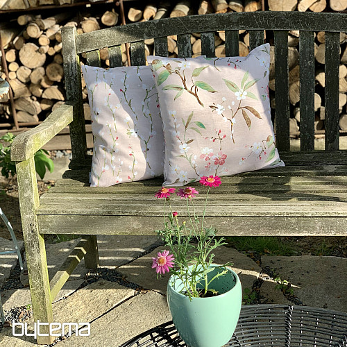 Dekoratív párnahuzat NOA FLOWER rózsaszín