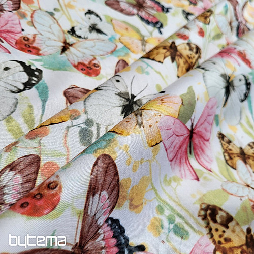 Pamut szatén BUTTERFLIES digitális