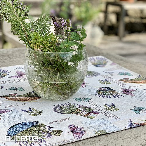 Gobelin terítő és kendő LAVANDER GARDEN 2