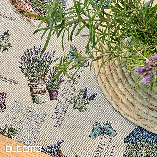 Gobelin terítő és kendő LAVANDER GARDEN 2