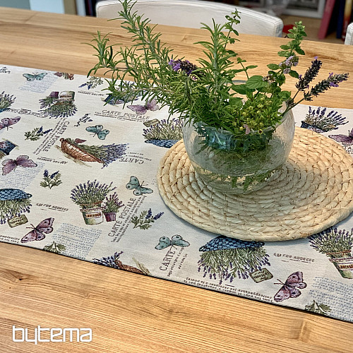 Gobelin terítő és kendő LAVANDER GARDEN 2