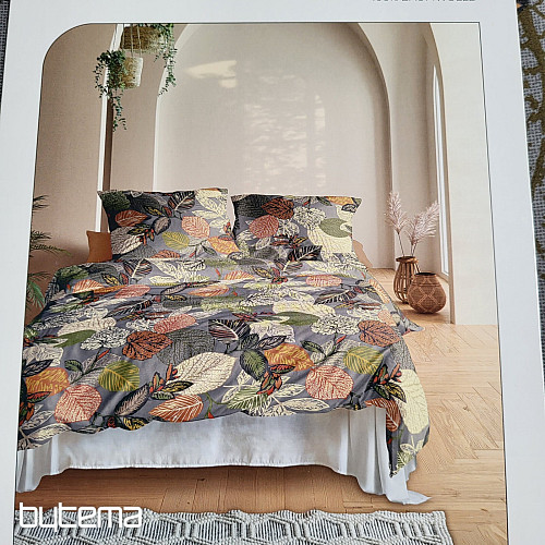 IRISETTE luxus pamut szatén WAVE 8561-11 ŐSZ 1